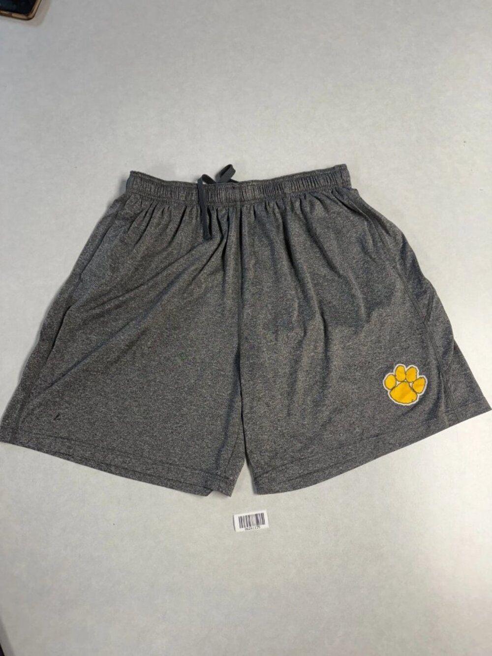 WORN BSN Sports Mens Beacon Claw Practice Shorts Elastic Waist Gray Size 2XL